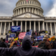 Pro-Trump protesters gather in front of the U.S. Capitol Building on January 6, 2021 in Washington, DC.